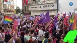 İstanbul’da İstanbul Sözleşmesi Protestosu